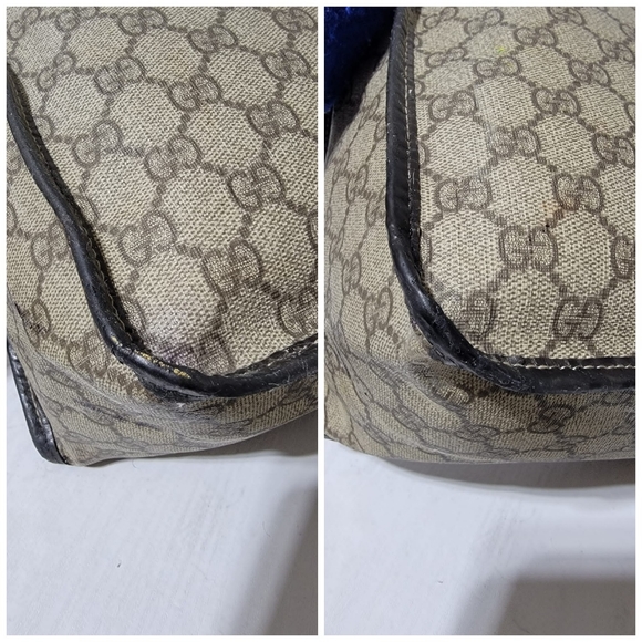 Authentic Gucci GG Supreme Joy Tote Canvas & Leather Bag - Picture 12 of 14